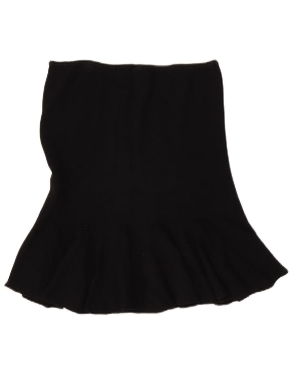 Simona Barbieri Womens Twin-Set Knit Trumpet Skirt W30 Medium Black