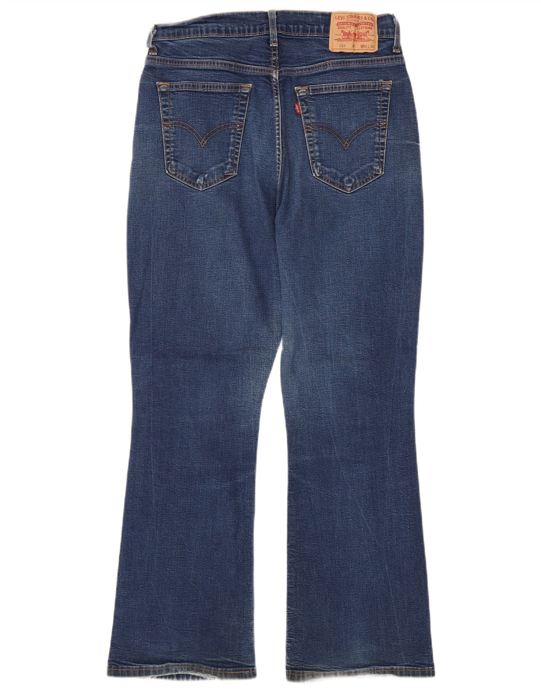 Levi's Womens 584 Bootcut Jeans W36 L30 Blue Cotton