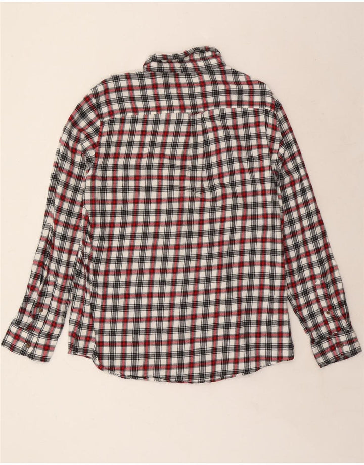 CHAPS Mens Flannel Shirt Large Multicoloured Check Cotton