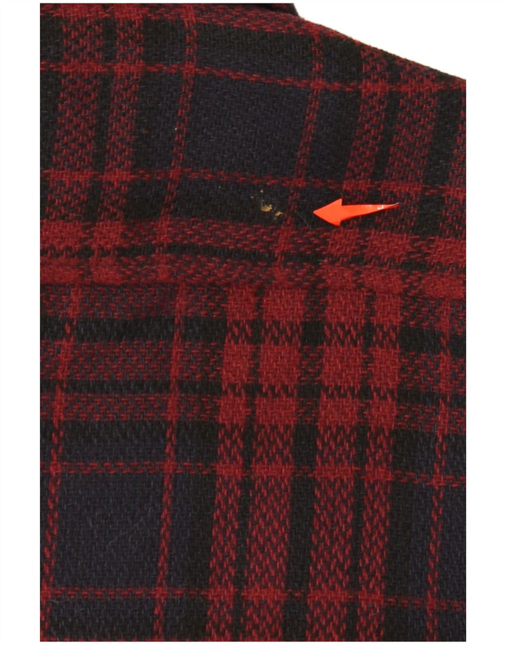 The Stronghold Mens Flannel Shirt Small Red Check