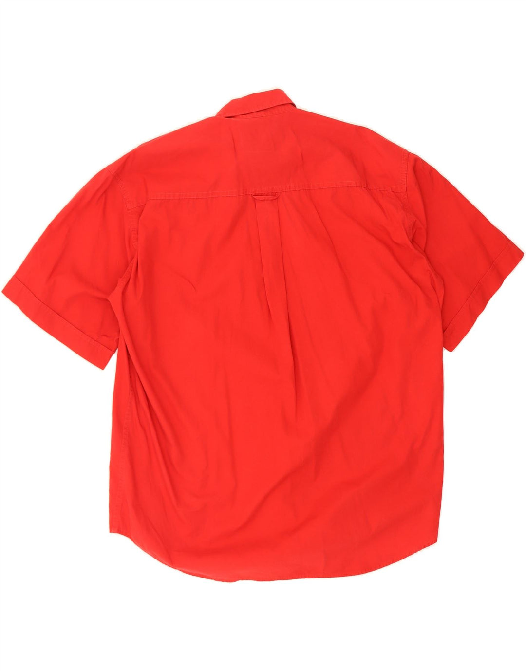 MARLBORO CLASSICS Mens Short Sleeve Shirt Medium Red Cotton Vintage Marlboro Classics and Second-Hand Marlboro Classics from Messina Hembry 