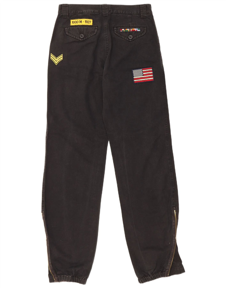 Killer Loop Womens Joggers Straight Jeans IT 42 Medium W28 L33 Black Cotton