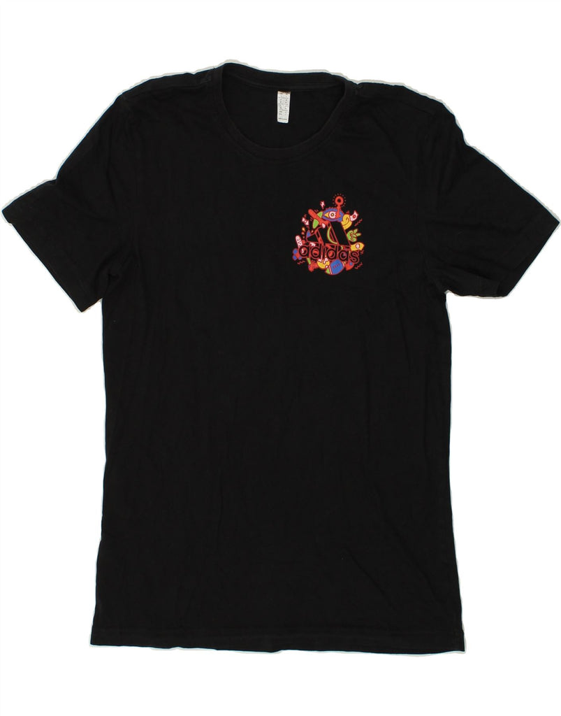 ADIDAS Mens Graphic T-Shirt Top Medium Black | Vintage Adidas | Thrift | Second-Hand Adidas | Used Clothing | Messina Hembry 