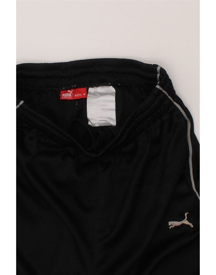 PUMA Boys Tracksuit Trousers 9-10 Years Medium  Black Vintage Puma and Second-Hand Puma from Messina Hembry 