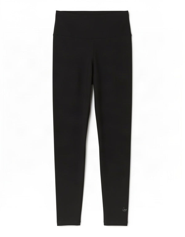 Nike Womens Dri Fit Leggings UK 10 Small Black Polyester