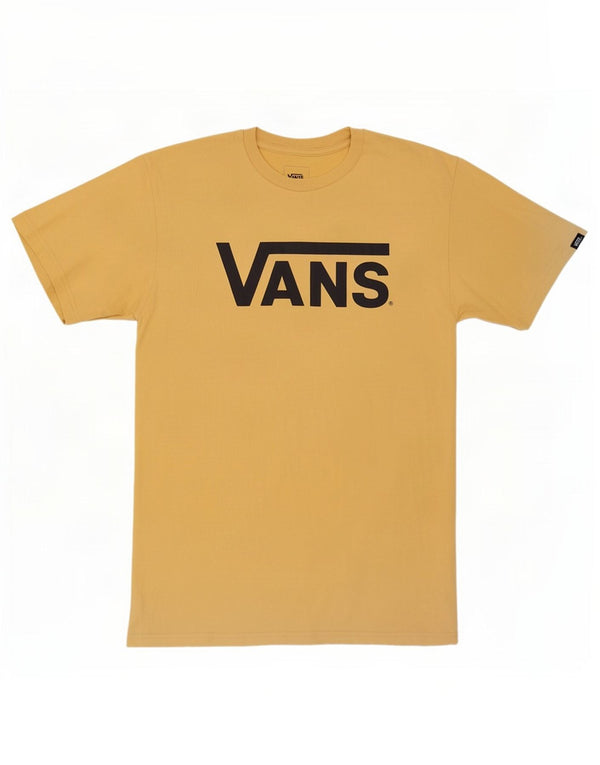 Vans Mens Classic Fit Graphic T-Shirt Top Small Yellow Cotton