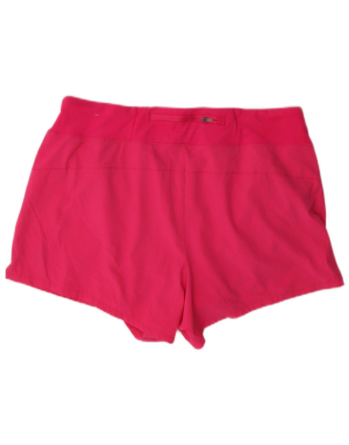 Reebok Womens Sport Shorts UK 18 XL Pink Polyester