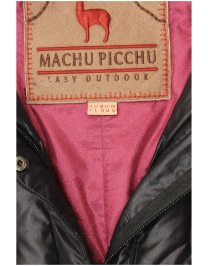 Machu Picchu Womens Padded Coat UK 12 Medium Black Polyester