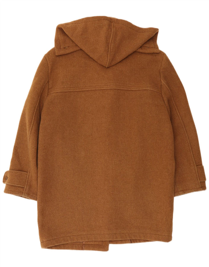 Exigo Mens Hooded Duffle Coat UK 42 XL Brown Wool