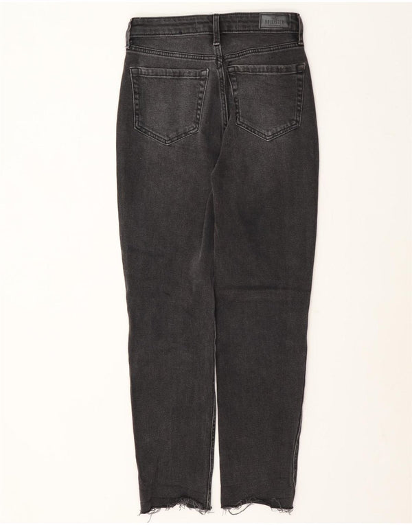 Hollister Womens Mom Super High Rise Tapered Jeans W23 L27 Grey Cotton