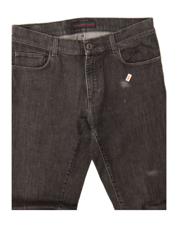 TRUSSARDI Mens Slim Jeans W33 L34 Black Vintage Trussardi and Second-Hand Trussardi from Messina Hembry 