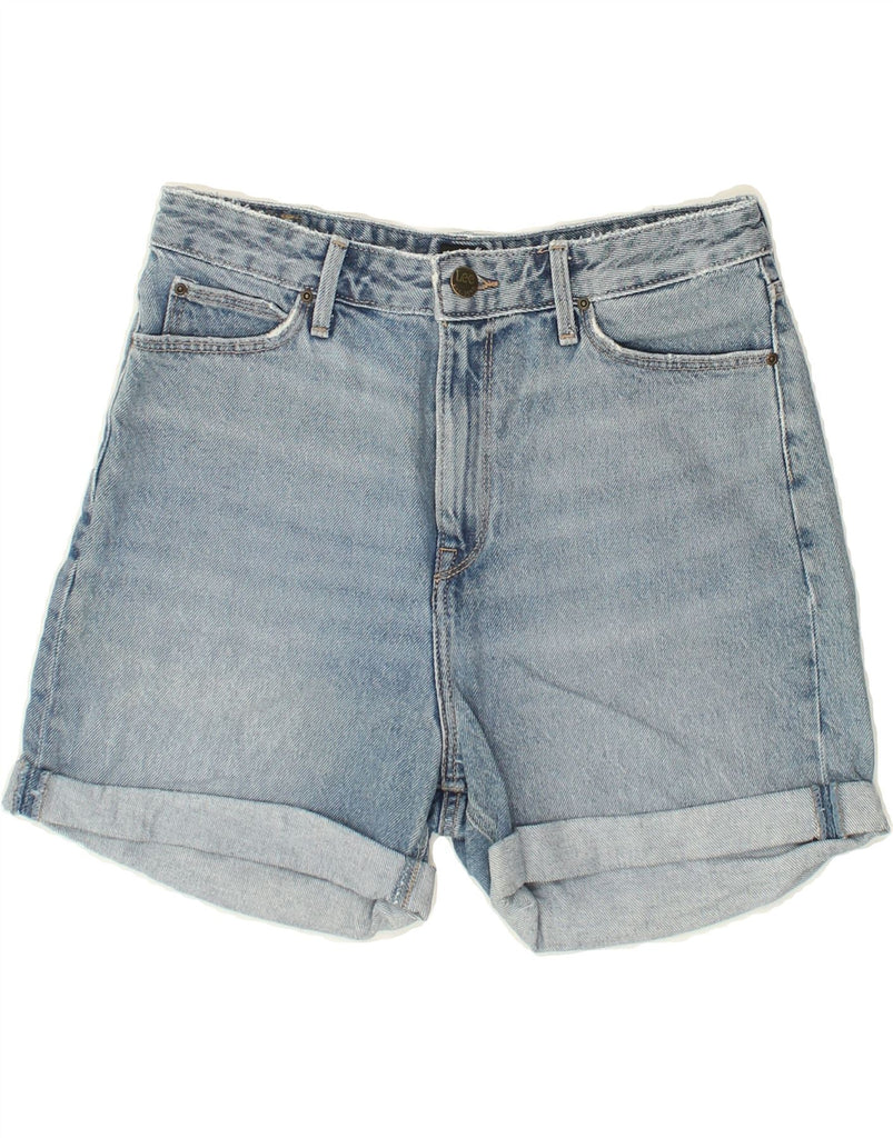 LEE Womens Mom Denim Shorts W30 Medium Blue Cotton | Vintage Lee | Thrift | Second-Hand Lee | Used Clothing | Messina Hembry 