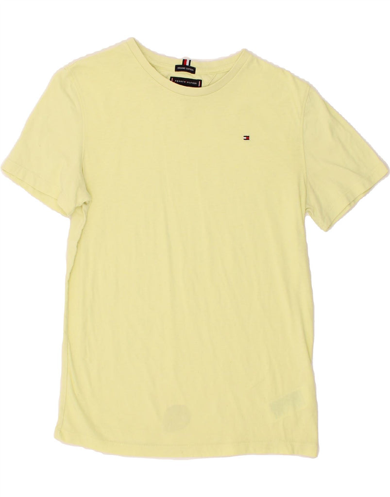 TOMMY HILFIGER Girls T-Shirt Top 13-14 Years Yellow Cotton Vintage Tommy Hilfiger and Second-Hand Tommy Hilfiger from Messina Hembry 