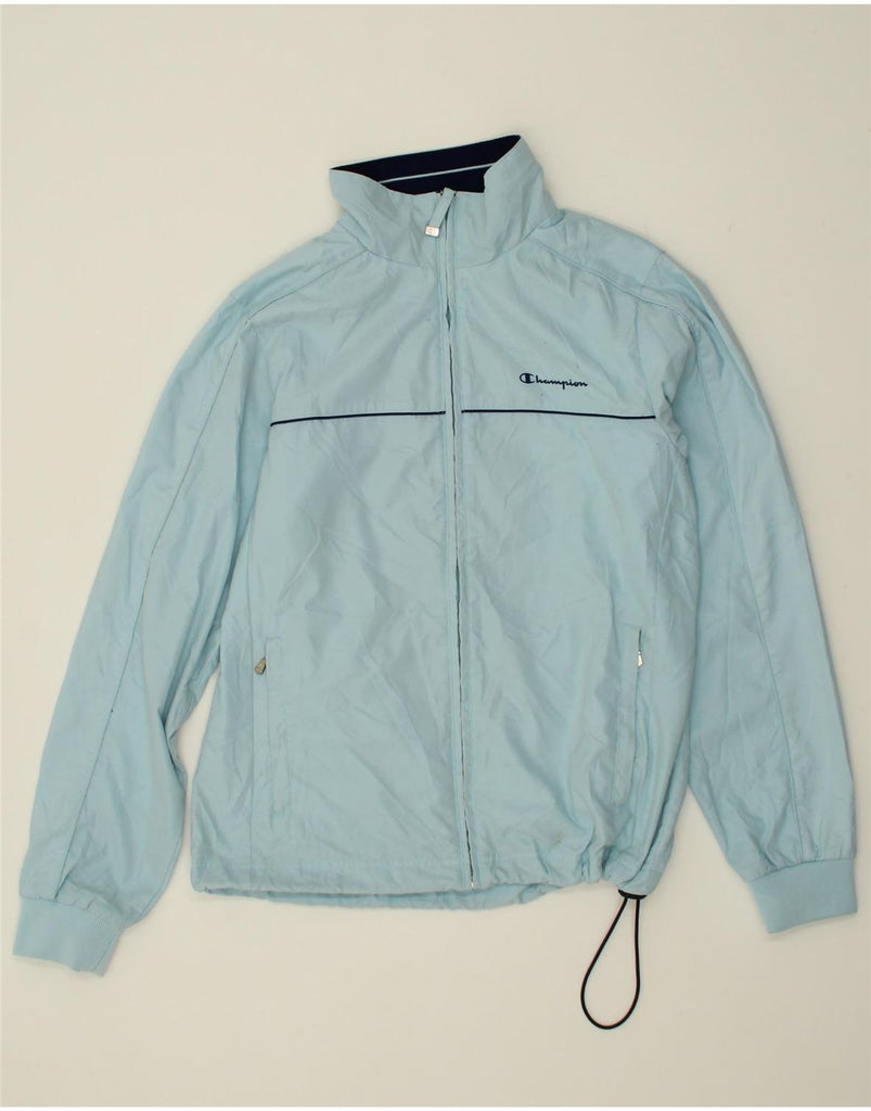 CHAMPION Womens Rain Jacket UK 14 Medium Blue Polyester Vintage Champion and Second-Hand Champion from Messina Hembry 