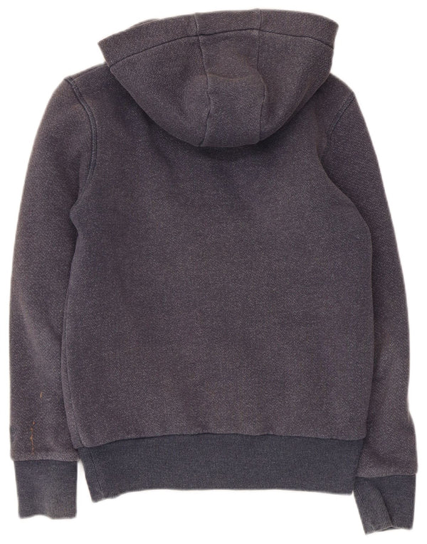 Fat Face Boys Zip Hoodie Sweater 12-13 Years Navy Blue Cotton