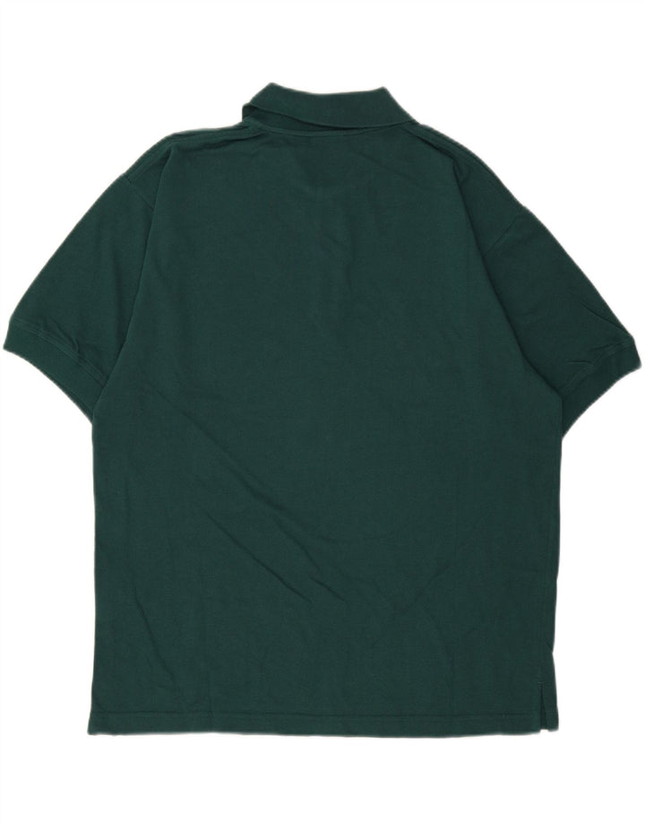 CHAMPION Mens Graphic Polo Shirt Medium Green Cotton Vintage Champion and Second-Hand Champion from Messina Hembry 