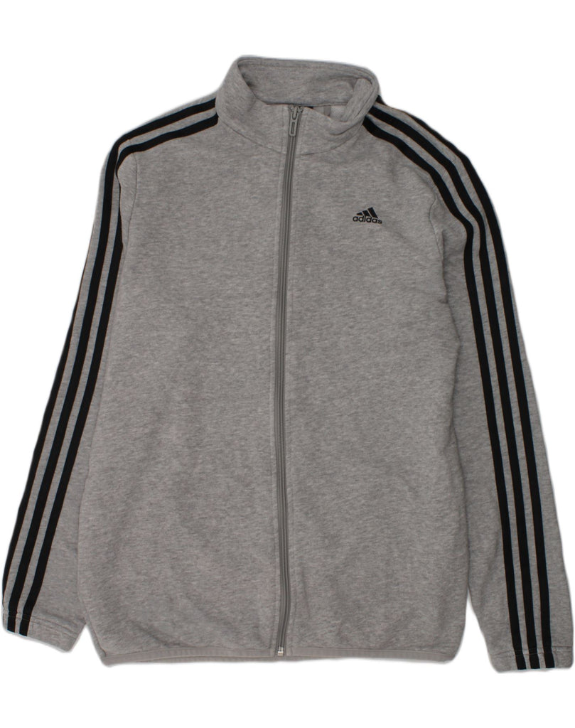 ADIDAS Boys Tracksuit Top Jacket 13-14 Years Grey Cotton | Vintage Adidas | Thrift | Second-Hand Adidas | Used Clothing | Messina Hembry 