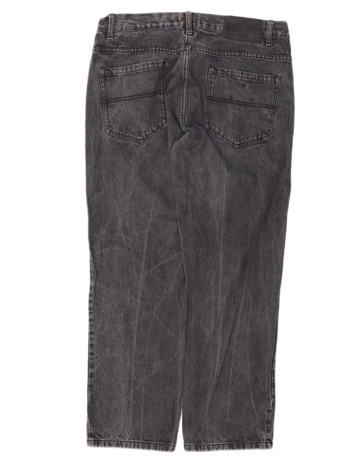 Pierre Cardin Mens Straight Jeans W34 L28 Grey Cotton