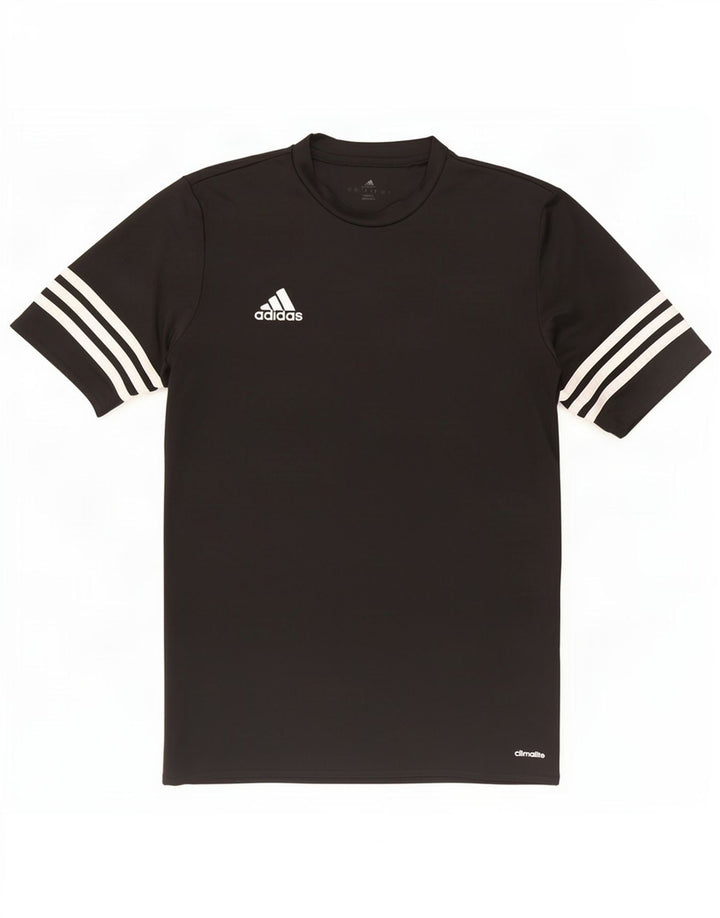 Adidas Mens Climalite T-Shirt Top Small Black Polyester