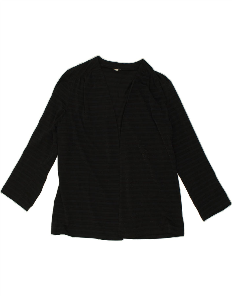 VINTAGE Womens Cardigan Top IT 46 Large Black Striped | Vintage Vintage | Thrift | Second-Hand Vintage | Used Clothing | Messina Hembry 