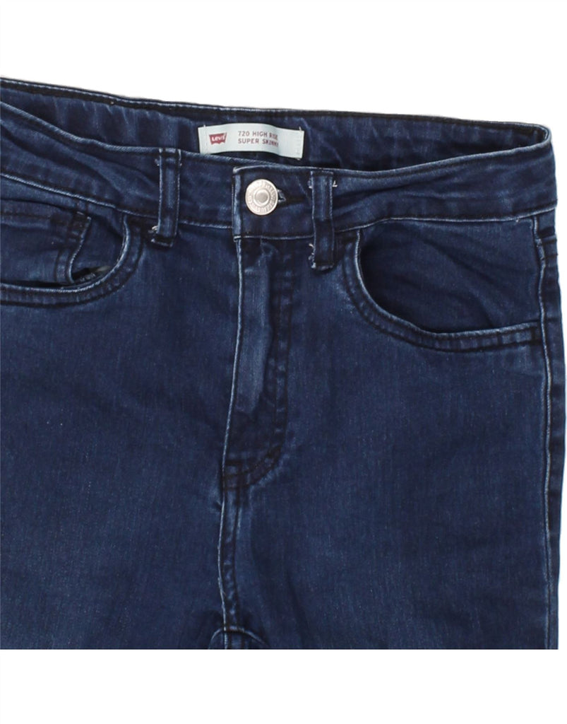 LEVI'S Girls 720 High Waist Super Skinny Jeans 11-12 Years W26 L25 Blue Vintage Levi's and Second-Hand Levi's from Messina Hembry 