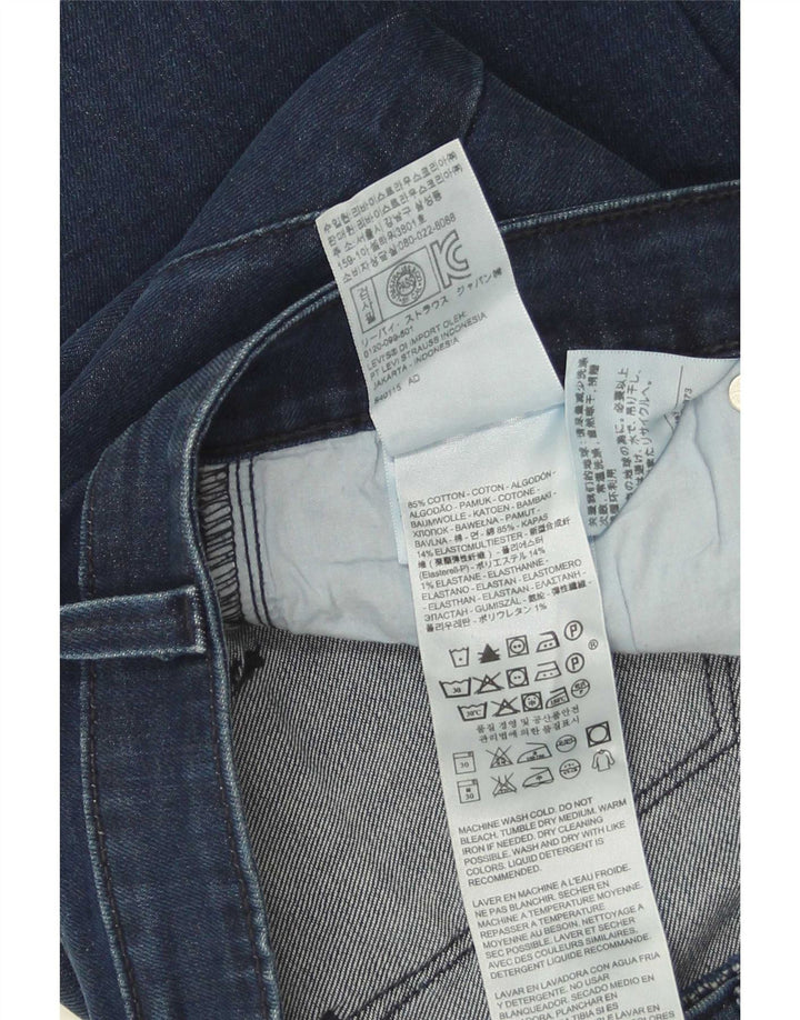 Levi's Womens Low Waist Straight Jeans W29 L32 Blue Cotton