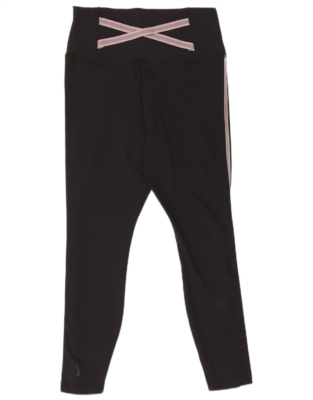 Nike Womens Leggings UK 14 Large  Black Polyester