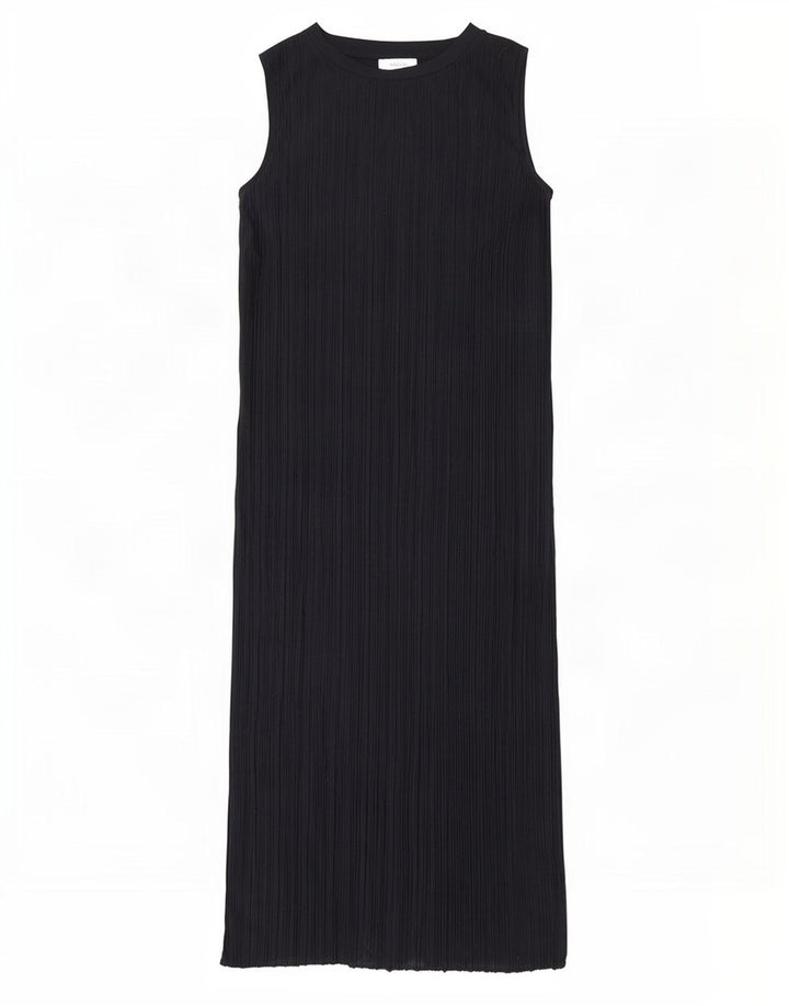 Marks & Spencer Womens Sleeveless Maxi Dress UK 12 Medium Navy Blue