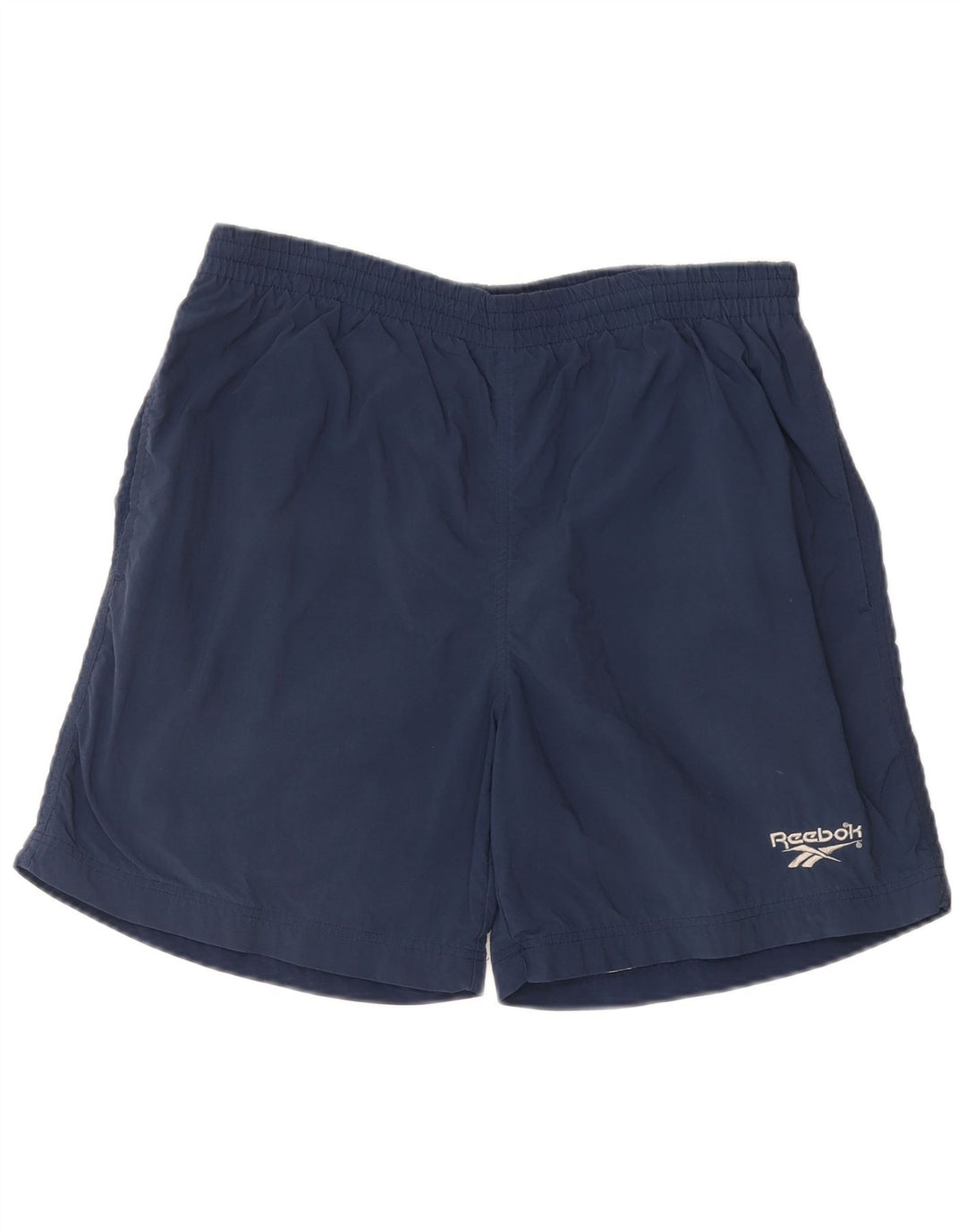 Reebok Mens Sport Shorts Large Navy Blue Nylon