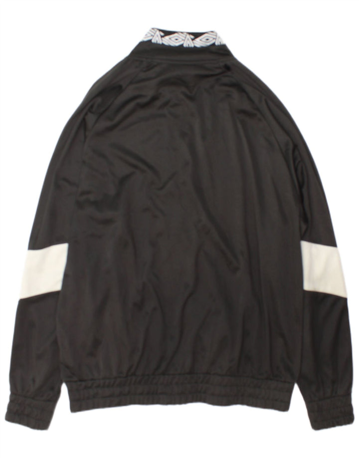 Umbro Mens Graphic Tracksuit Top Jacket XL Grey Colourblock Polyester