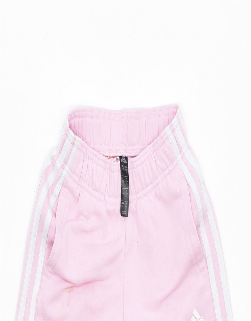 ADIDAS Girls Tracksuit Trousers Joggers 5-6 Years Pink Cotton | Vintage | Thrift | Second-Hand | Used Clothing | Messina Hembry 