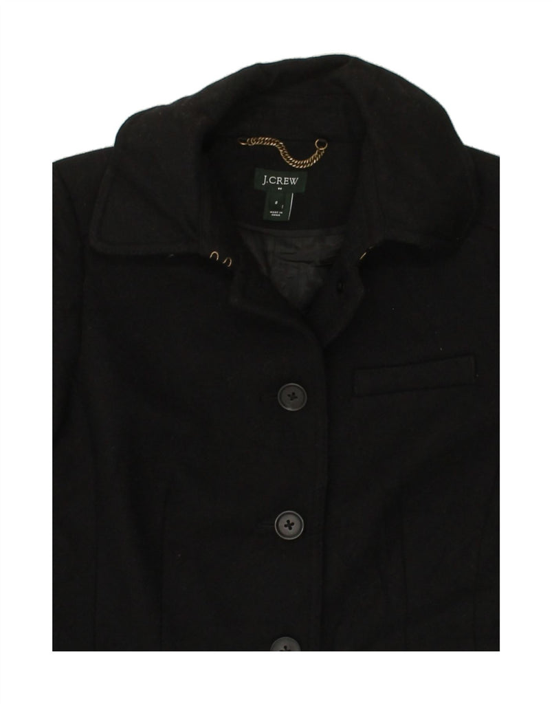 J. CREW Womens Overcoat US 0 XS Black Wool | Vintage J. Crew | Thrift | Second-Hand J. Crew | Used Clothing | Messina Hembry 