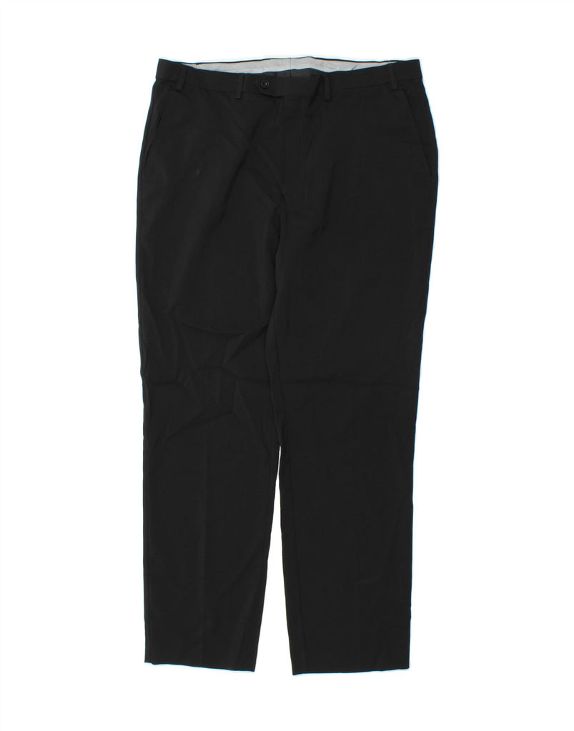 MICHAEL KORS Mens Slim Chino Trousers W40 L32 Black Polyester Vintage Michael Kors and Second-Hand Michael Kors from Messina Hembry 