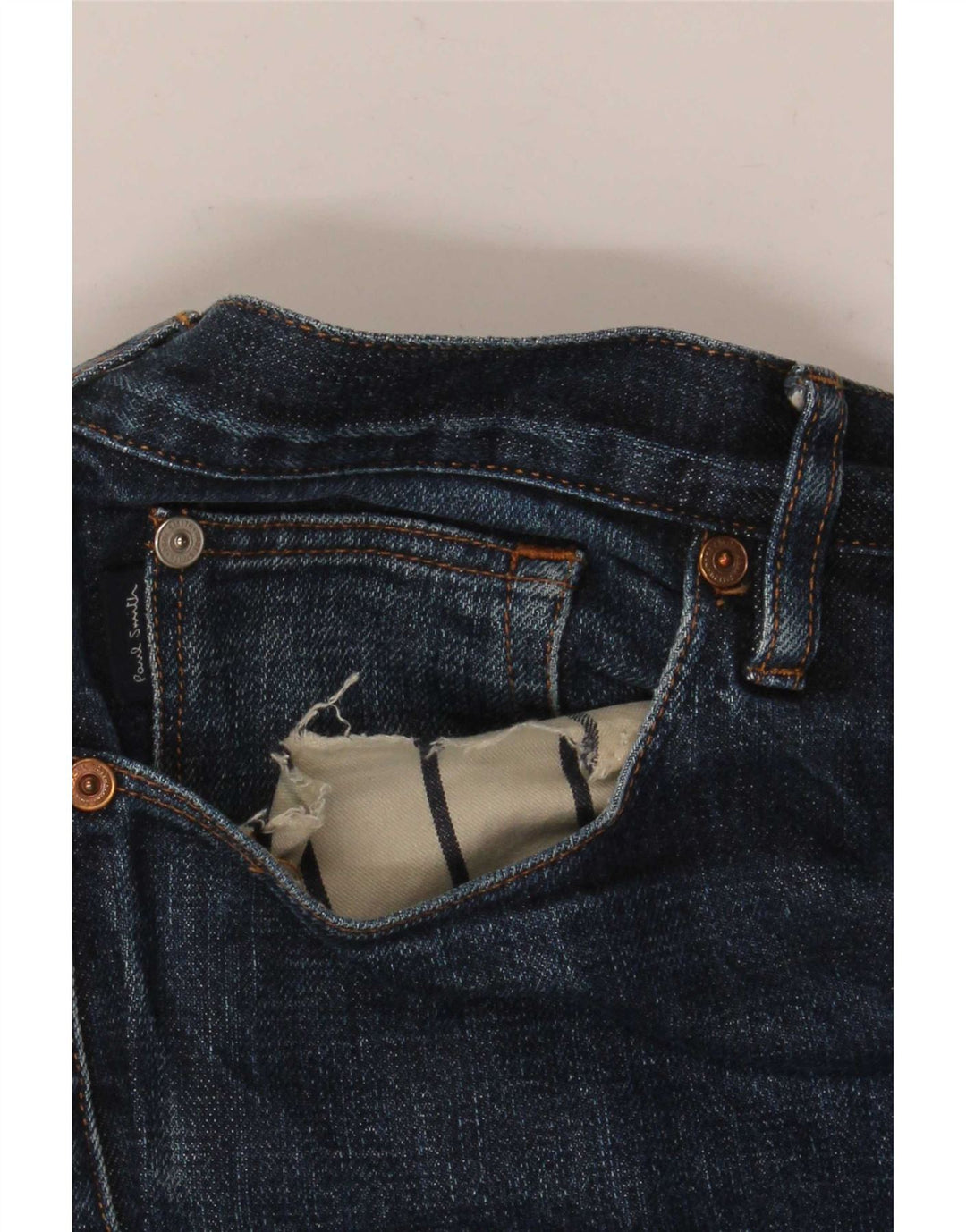 Paul Smith Mens Slim Jeans W36 L32 Blue Cotton