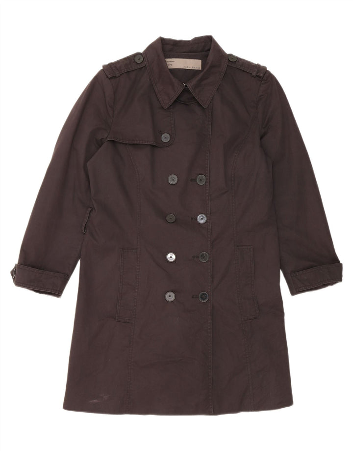 Zara Womens Trench Coat UK 18 XL Black