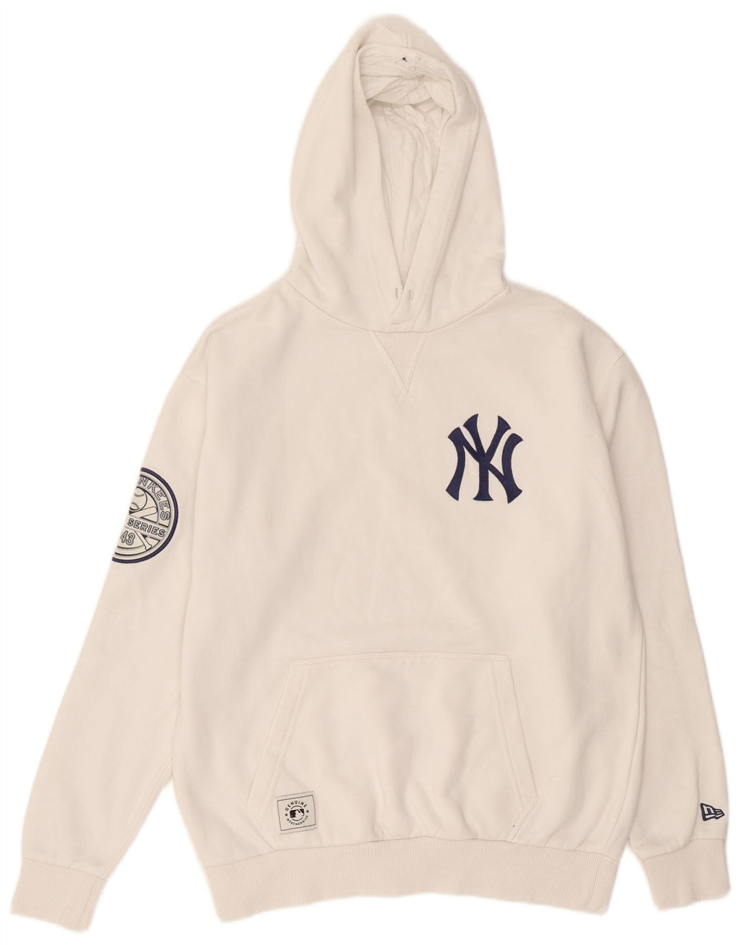 Genuine Merchandise Mens Graphic Hoodie Jumper Small White Cotton