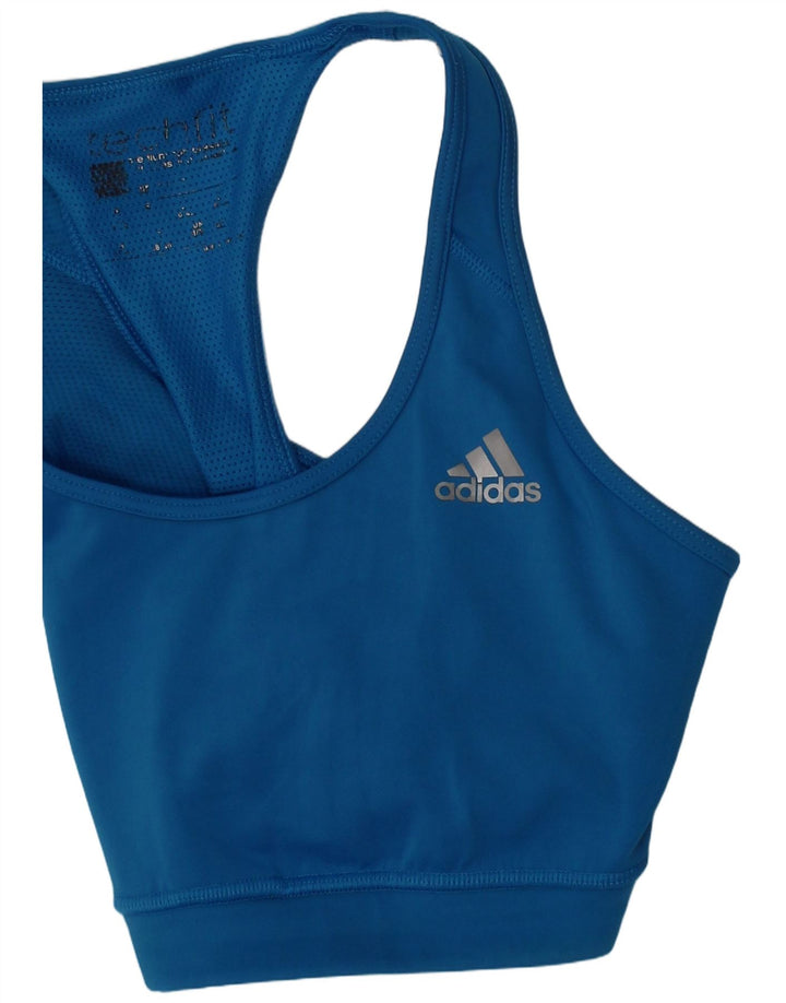 ADIDAS Womens Tech Fit Sport Bra Vest Top Medium Blue