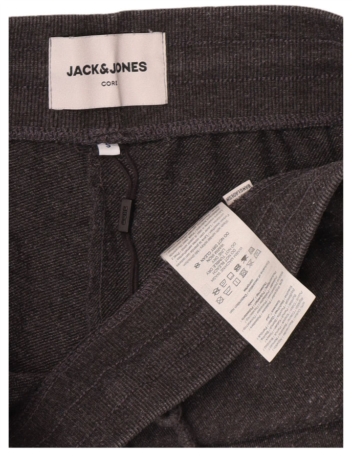 JACK & JONES Mens Tracksuit Trousers Joggers Small  Grey Cotton