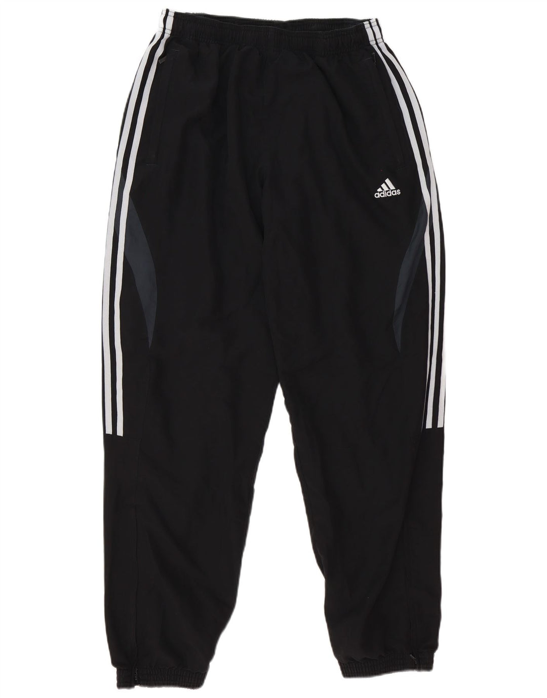 Adidas Mens Tracksuit Trousers Joggers Large  Black Colourblock Polyester