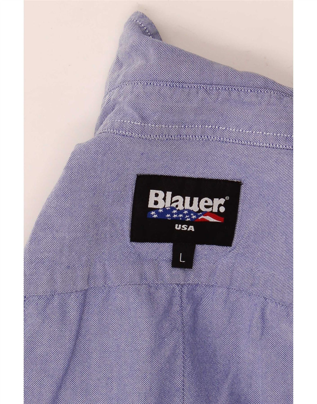 Blauer Womens Graphic Military Shirt UK 16 Large Blue