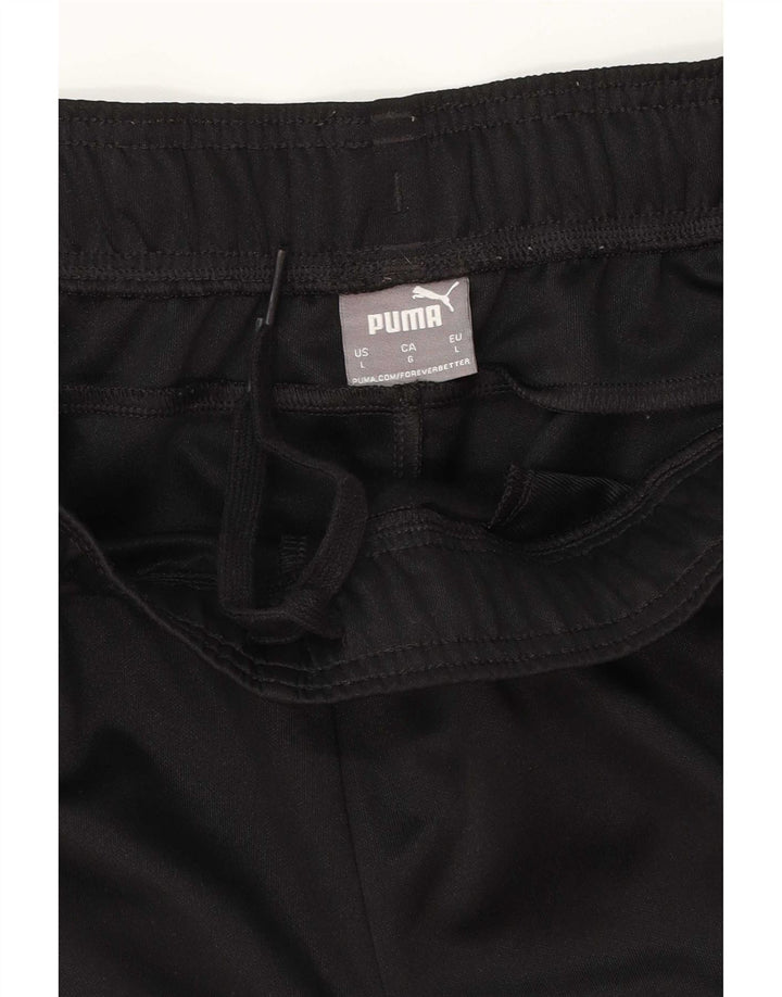 Puma Mens Tracksuit Trousers Large  Black Polyester