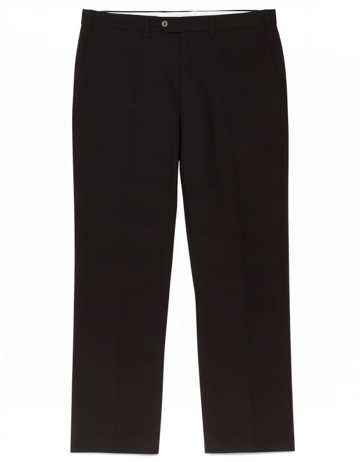 Marks & Spencer Mens Straight Regular Fit Suit Trousers W36 L31 Navy Blue