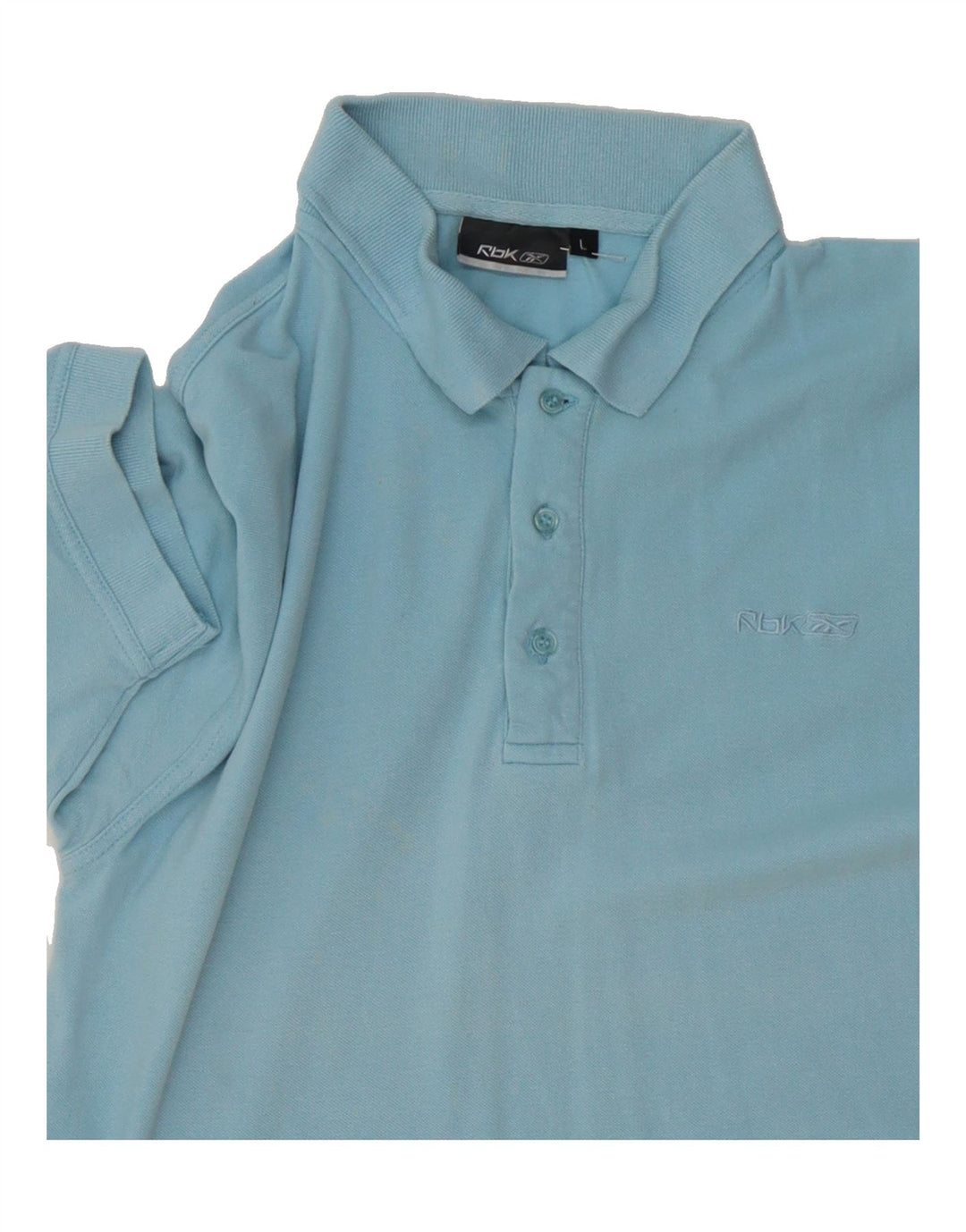 REEBOK Mens Polo Shirt Large Blue Cotton Vintage Reebok and Second-Hand Reebok from Messina Hembry 