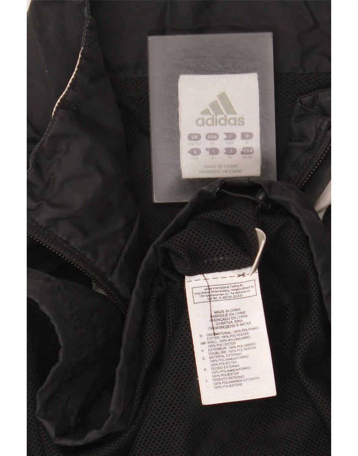 Adidas Mens Pullover Tracksuit Top UK 40/42 Medium Black Colourblock