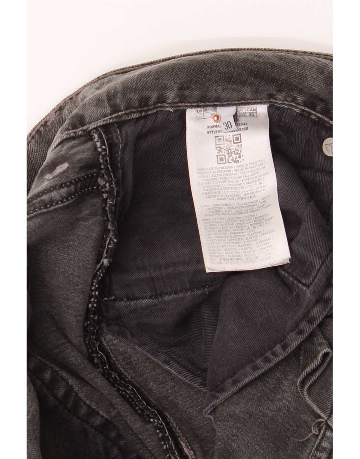 Guess Mens Angels Slim Jeans W30 L32 Grey Cotton