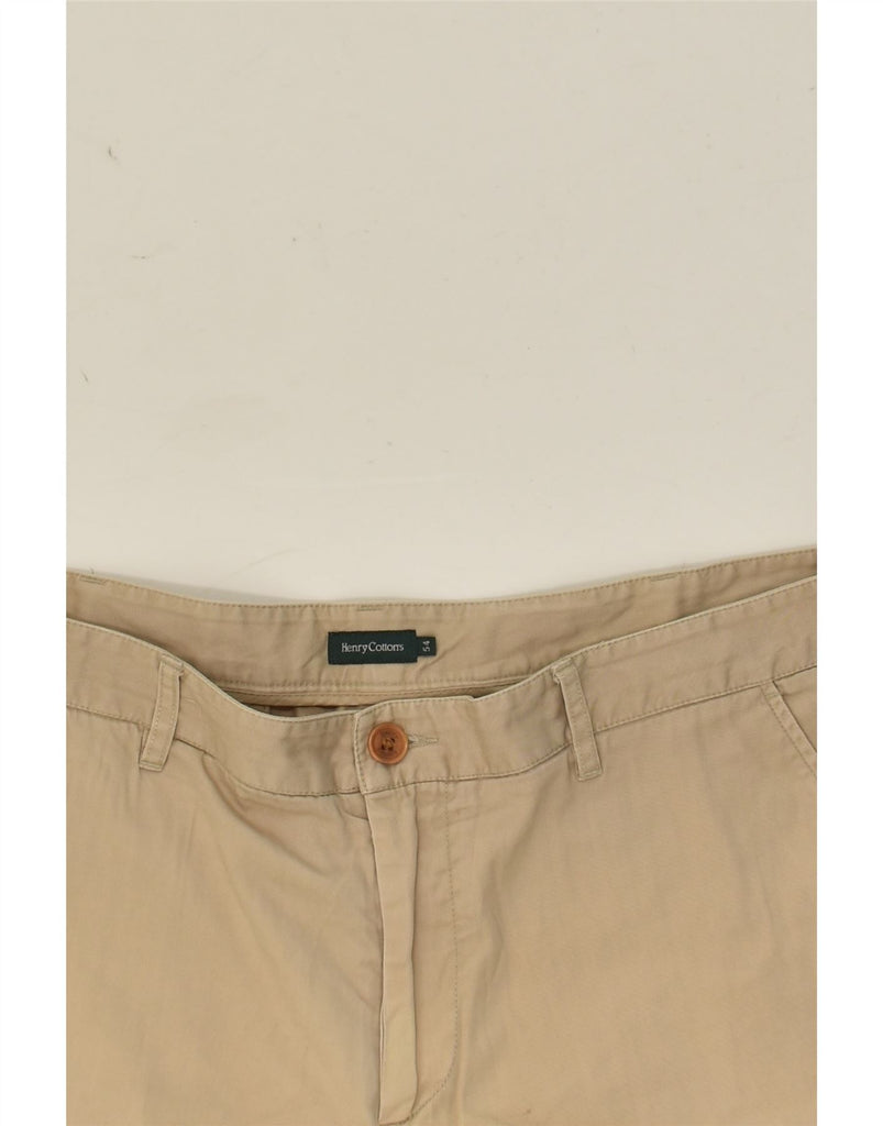 HENRY COTTONS Mens Chino Shorts IT 54 2XL W36  Beige Cotton | Vintage Henry Cottons | Thrift | Second-Hand Henry Cottons | Used Clothing | Messina Hembry 