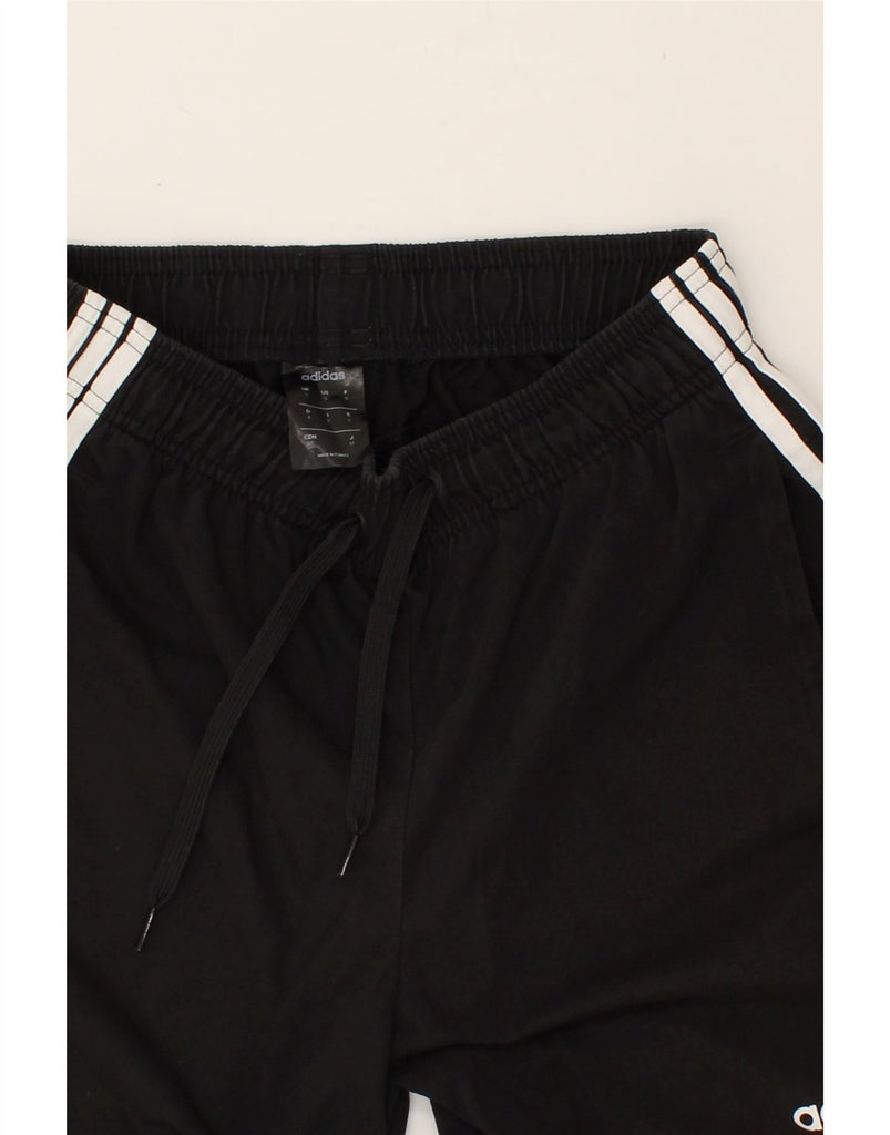 ADIDAS Mens Sport Shorts Small Black Cotton | Vintage Adidas | Thrift | Second-Hand Adidas | Used Clothing | Messina Hembry 