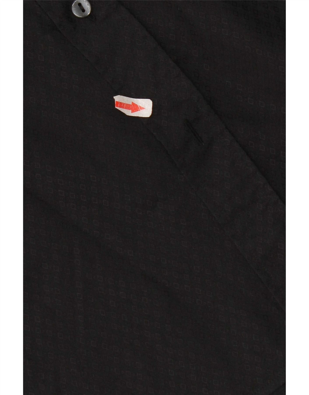 Dolce & Gabbana Mens Shirt Size 41 16 Large Black Geometric Cotton
