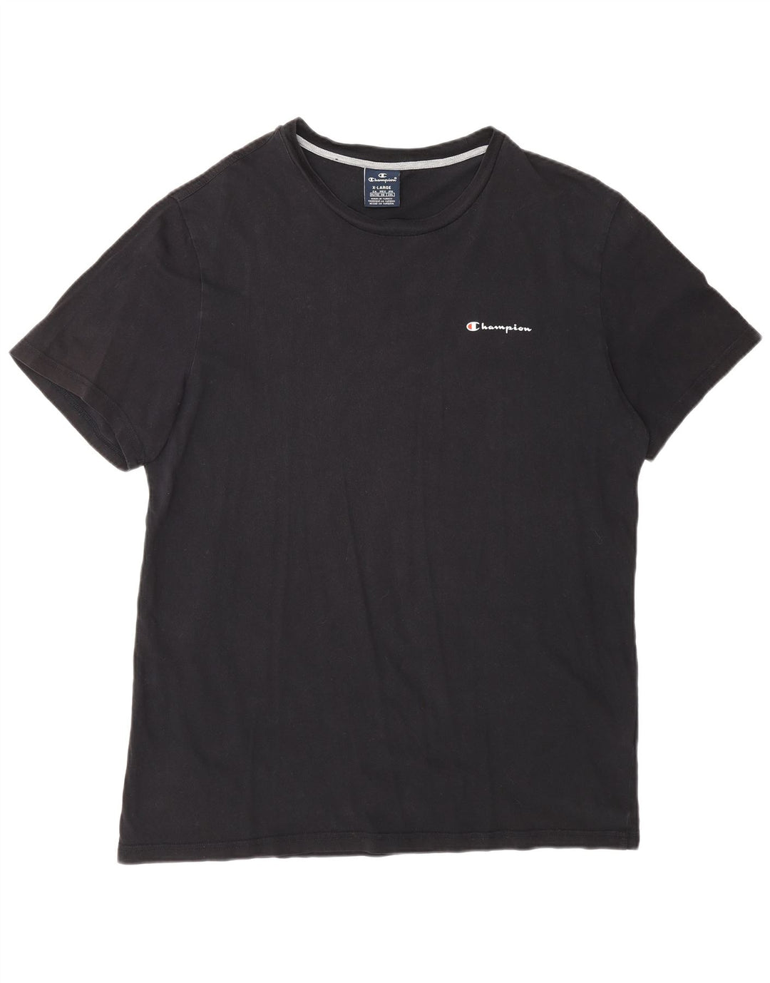 CHAMPION Mens T-Shirt Top XL Navy Blue Cotton