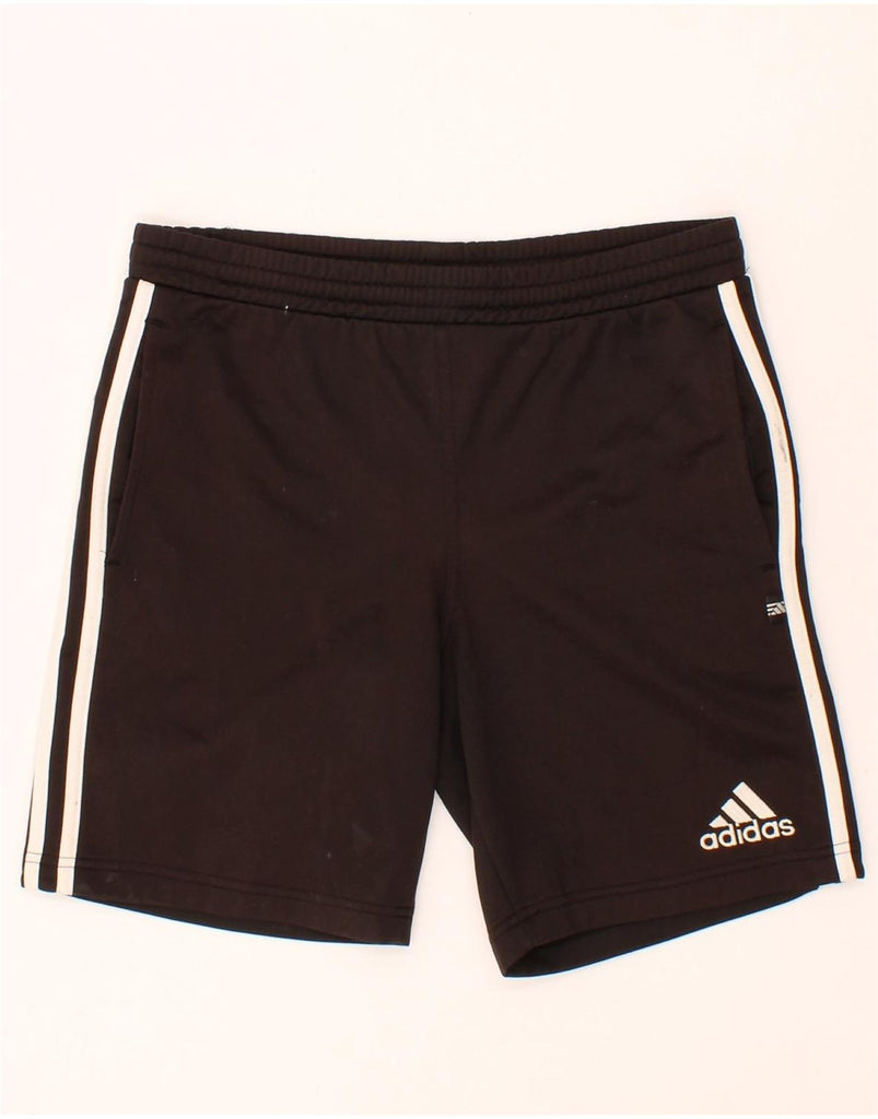 ADIDAS Boys Graphic Sport Shorts 11-12 Years Grey Polyester Vintage Adidas and Second-Hand Adidas from Messina Hembry 